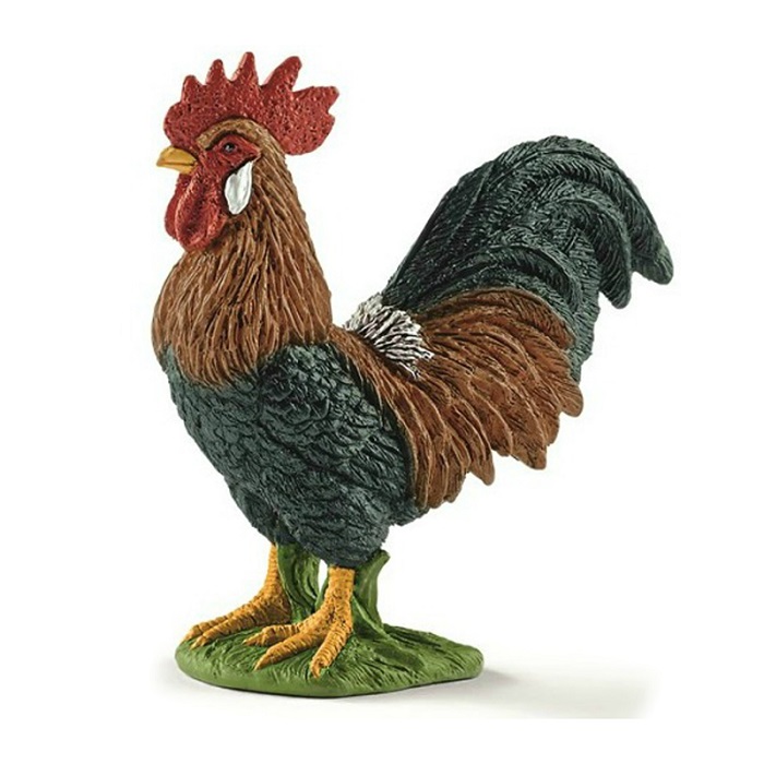 Rooster خروس - 13825 - فیگور - سبز / Schleich