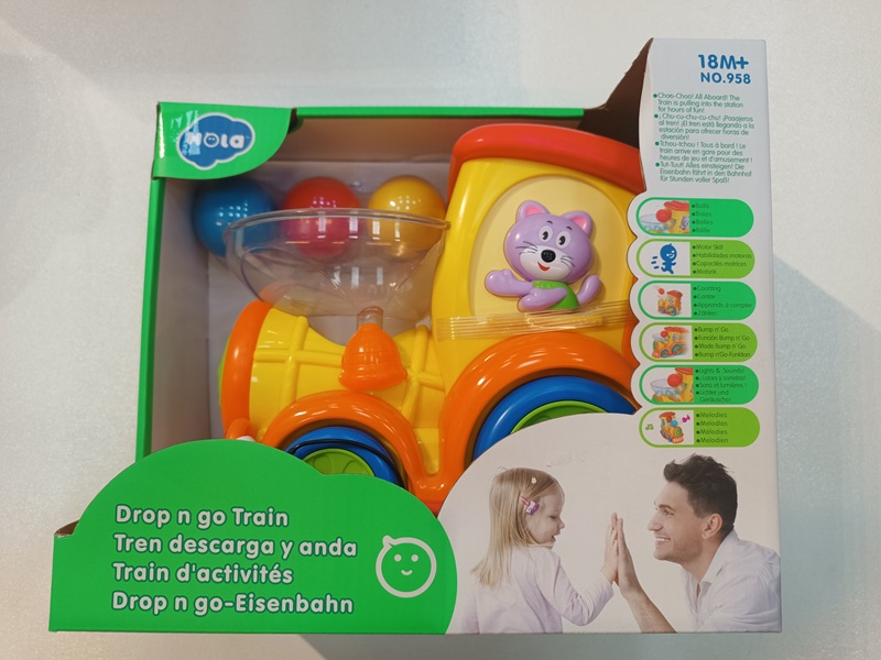 قطار با توپ موزیکال کد 958 هولی تویز  - hola