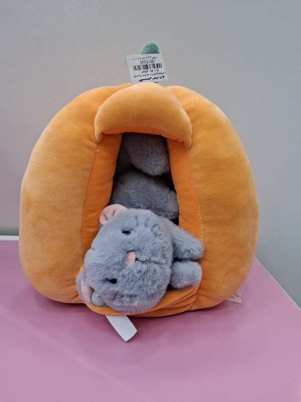 سگ و گربه کدو حلوایی 24cm - پولیش /