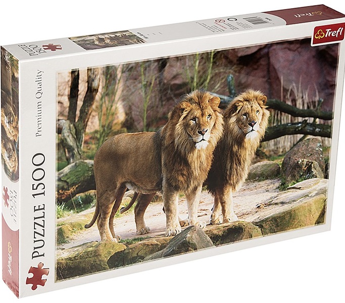 پازل دو شیر نر 1500 قطعه کد 26088 - TREFL