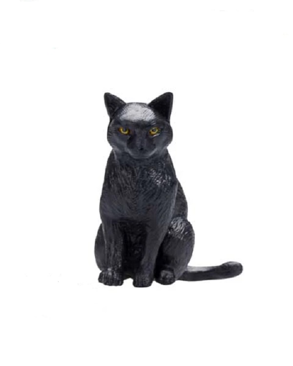 گربه سیاه نشسته - 387372 - فیگور - قرمز / Mojo