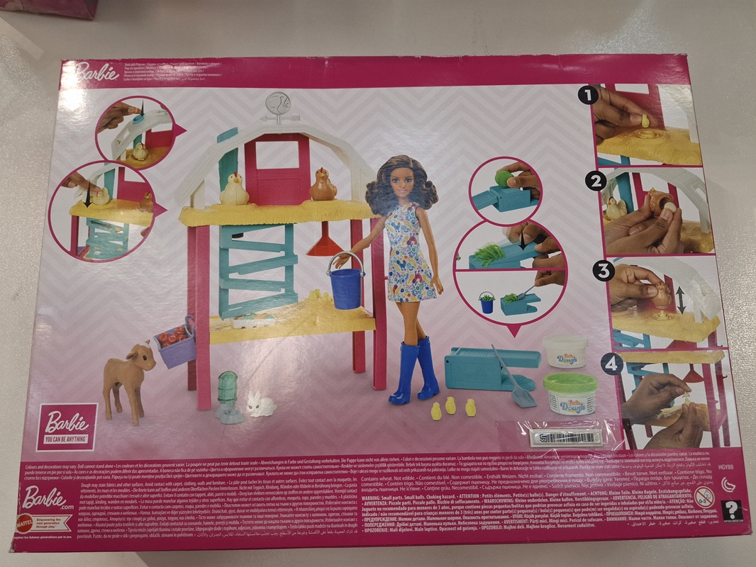 عروسک - HGY 88 - با حیوانات مزرعه / mattel